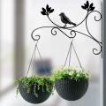 2pcs Wall Mount Hanging Hook Metal Indoor Outdoor Decorative Hanger