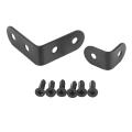 20 Pcs Black L Brackets 90 Degree Angle Stainless Steel Joint Bracket