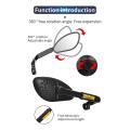 Bicyle Rearview Mirrors Flat Wide Angle Adjustable Electric,right