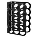 15hole Acrylic Storage Rack,for Vinyl Rolls,for Home and Office,black