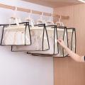 5pcs Non-woven Fabric Dust Bag Hanging Toiletry Storage Pouch