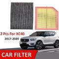 2pcs Car Air Filter Cabin Filter for Volvo Xc40 1.5t T3 2.0t D4 T4 T5