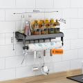 Spice Rack Wall, Kitchen Holder, Kitchen Rack Wall for Spices