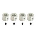 4pcs 5mm to 12mm Combiner Wheel Hub Hex Adapter for Wpl Rc Car,silver