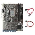 B250c Mining Motherboard+sata Cable+switch Cable 12xpcie to Usb3.0
