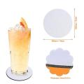 60 Pcs Sublimation Blank Coasters,for Thermal Sublimation Diy Crafts