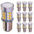 10pcs Led Bulb Dual Color Light 1157 Bay15d P21/5w Turn Signal Lamp