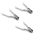 3x Stainless Steel Nail Trimmer Manicure Nail Art Toes Clippers Tools