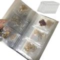 Pvc Clear Jewelry Zipper Bag,jewelry Earring Storage Book,(84 Cells)