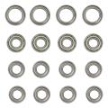 16pcs Ball Bearing Kit for Tamiya Tt02 Tt-02 Tt02d Tt-02d 1/10 Rc Car