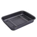 Bbq Food Pan with Oil Filter Rack Drying Tray Kitchen Supplies