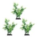 Green Bamboo Leaves Shaped Decorative Artificial Grass