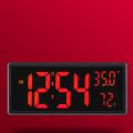 Led Digital Alarm Clock Temperature Date Display Desktop Mirror C