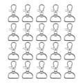20 Pieces Twist Locks Lanyard Snap Hooks, Premium Keychain Clip Hook