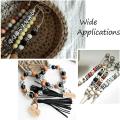 80 Pcs Round Wooden Beads 16x16mm for Macrame, Craft, Jewelry Making