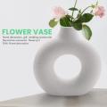 Frosted Flower Arrangement Hollow Round Flower Vase-b