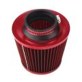 3 Inch Car Cold Air Intake Filter Alumimum Induction Kit(red)