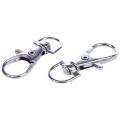 20pcs Metal Lobster Trigger Swivel Clasp Key Ring Keychain 35mm