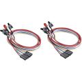 2pcs Computer Case Atx Power On Off Reset Switch Cable with 2 Led