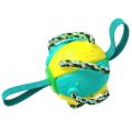 Outdoor Training Dog Toys Football Bite Resistance Toy-blue+yellow