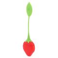 Strawberry Design Silicone Tea Infuser Strainer - Red and Green / Suitable for Use In Teapot, Teacup