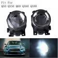 1 Pair Car Led Front Fog Light Rh Lr for Infiniti Q50 Qx50 Q60 Qx60