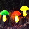 Outdoor Mushroom Stake Solar Lights for Garden Decorations A