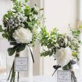 20pcs Artificial Eucalyptus Stems Leaves Gray Green Plant for Wedding