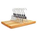 8 Piece Wooden Series Non-slip Wood Hangers with 360 Degree Rotation
