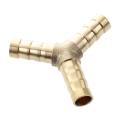 2 X Brass Y Style 3 Ways Hose Barb Connectors Adapters for 8mm Tubing