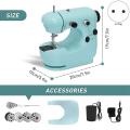 Portable Sewing Machine with Extension Table, Sewing Machine Eu Plug
