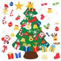 Diy Felt Christmas Tree Set for Kids with Ornaments