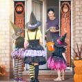 Halloween Decorations Outdoor Welcome Banners Porch Signs for Front