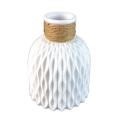 Imitation Ceramic Plastic Vase Home Decor Green Plant Container White