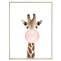 Animal Giraffe Nordic Canvas Painting Wall Pictureunframed30*40cm