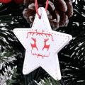 Christmas Decorations Wooden Pendant,christmas Five-pointed Star