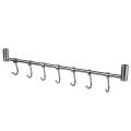 Kitchen Rail Rack Hanging Rack Stainless Steel 7 Sliding Hooks