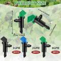 90pcs Drip Emitter,garden Flag Irrigation Drippers In 3 Sizes,1 Gph