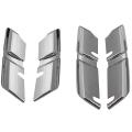 Car Front Grille Cover Trim Molding Chrome Abs Protector Sticker