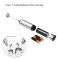Powerful Electric Milk Frother with 3pcs Spring Whisk Foam Maker