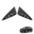 Car Glossy Black Rear Triangle Louver Cover for Harrier Venza 2020+