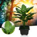 Artificial Flower Evergreen Small Green Plant Potted Hotel Corridor