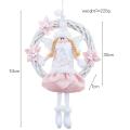 Christmas White Angel Wreath Pink Door Hanging Christmas Pendant A