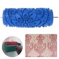 5 Inch Embossed Paint Roller Sleeve Wall Texture Stencil Brush 095y