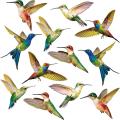 18 Pcs Large Bird Window Clings Anti-collision Window Clings Decals