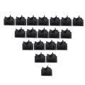 20pcs Black Plastic Cable Clamps Self Car Cable Clips Wire Organizer