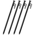 4 Pack Tent Stakes Heavy Duty Metal Tent Pegs for Camping Tent,30cm