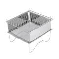 Outdoor Stainless Steel Mini Folding Barbecue Grill