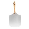12 Inch Aluminum Pizza Transfer Spatula with Wooden Handle for Pizza