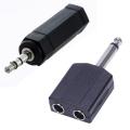 1/4 Inch Stereo Jack to 3.5mm Stereo Adapter